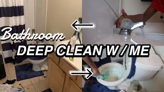 DEEP CLEAN MY BATHROOM WITH ME