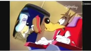 Droopy and McWolf on a Plane