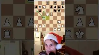 X-mas mood chess. Attacking underdeveloped position. Double check checkmate! | #evstupac on #Twitch
