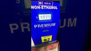 Why Is Non Ethanol So Expensive ⛽️🤔 #gas #fuel #ethanol
