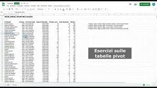 2.4.1 Corso Google Workspace Gratuito con Esercitazioni – Tabelle Pivot Google Fogli Sheets