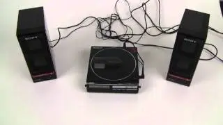 Sony D-50 MK2 DiskMan Playing through a pair of Sony SRS-50 Speakers