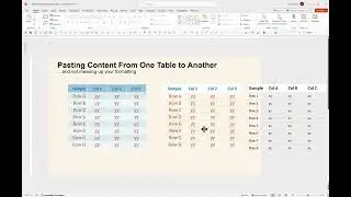 Copy Content from an Ugly Table in PowerPoint and Paste into a Pretty Table