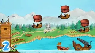 🕹 The Catapult: Clash With Pirates - All Level 7-12 - Gameplay Walkthrough - iOS & Android