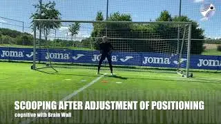 Attention - Scooping after adjustment of positioning - Goalkeeping Development