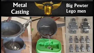 Отливка БОЛЬШИХ металлических человечков Lego в силиконовые формы