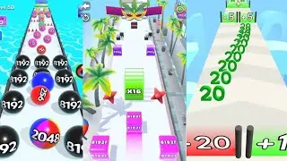 2048 RIO | Jelly Run 2048 vs Ball Blend vs Number Merge - Insane High Scores! (1024Q vs 16A vs 12K