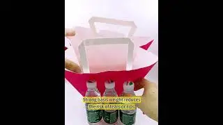 Customizable shopping bag with Flat handles.#leabonpack #custom #shoppingbag