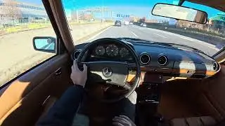 POV - 1981 Mercedes 240D W123 - Exiting Milan - ASMR
