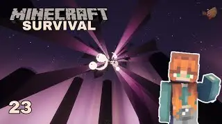 Fighting the Ender Dragon | Minecraft Peaceful Survival Longplay 23 (No Commentary)