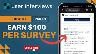 Earn $150 in 5 Easy Steps on Userinterviews || Best Survey Site 2026 || How To Make Money Online