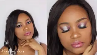 Trucco Soft Viola Con Glitter Argento