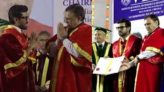 Global Star Ram Charan Received Honorary Doctorate From Vels University | Filmyfocus.com