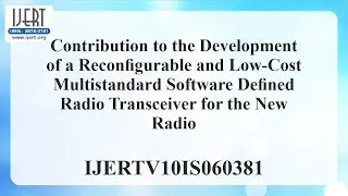 Contribution to the Development of a Reconfigurable and Low-Cost Multistandard Software Defined