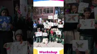 Vidyanjali Leaf Craft Workshop | Creative Art with Apfet 🌿✨#LeafCraft #ApfetWorkshop #youtubeshorts
