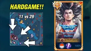MUSASHI IMPOSSIBLE EPIC COMEBACK | GAMEPLAY TOP ASIA MUSASHI WITH SEMI TANK BUILD 🔥 - HONOR OF KINGS