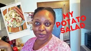 How I make potato salad using yogurt and Apple || Simple Potato salad || VLOG