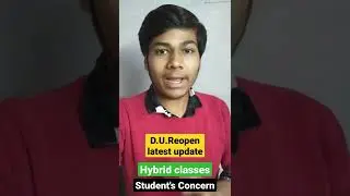will d.u reopen hybrid classes student's problem #shorts #ytshorts