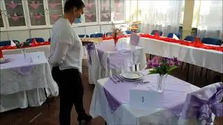 mise-en-place pentru dejun semicomplet
