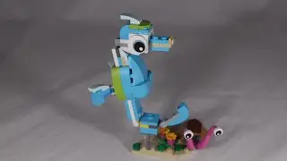 Lego Creator 31128 Model 2: Seahorse and Sea Snail Stop Motion Build