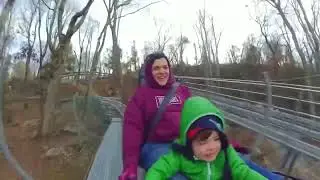 Mom and Miles at wilderness Run Alpine Cosster