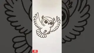 How to Draw a Cute Owl 🦉🎨
