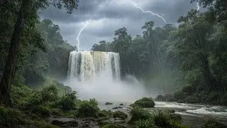 Ambient Piano Music with Rainfall and Thunder for Anxiety Relief