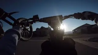 Riding moddeed Razors! (WHEELIES) 