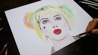 Drawing Harley Quinn (Margot Robbie) | Birds of Prey