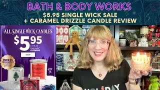 Обзор свечи Bath & Body Works с одним фитилем ($5.95) и карамельным мускатным орехом