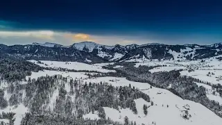 DJI Phantom 4 Pro Snowy Winter Mountains - 4K