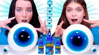 BLUE FOOD CHALLENGE By LiLiBu Candy Race, Giant Gummy Eyeballs | Best Compilation