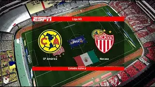 America vs Necaxa ● Clausura Liga Mx 2026 ● Gameplay Pes 2021