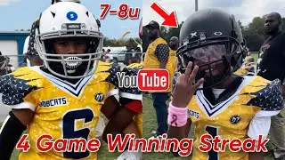 7-8u Ahoskie Bobcats (4-0) Extends Their Win Streak To 4 🔥 Cayden Taylor Scored 3 TD’s vs Currituck