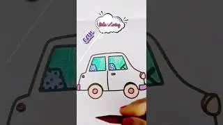 kids toy car coloring #art #comedy #youtubeshorts