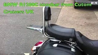 BMW R1200C Sissy-bar pillion Back-rest pillion passenger Luggage carrier @CustomCruisersLimited