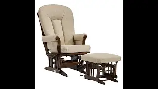 Dutailier Sleigh 0396 Glider Multiposition-Lock Recline with Nursing Ottoman Included