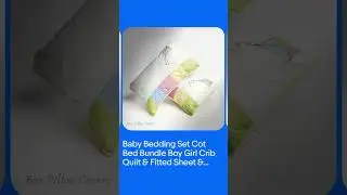 Baby Bedding Set Cot Bed Bundle Boy Girl Crib Quilt & Fitted Sheet & Pillow