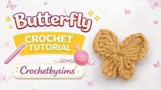 🦋 Butterfly Crochet in 5 Minutes | Easy & Quick Crochet Tutorial for Beginners