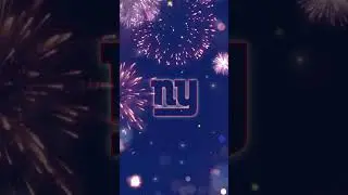 A #Fun #NewYorkGiants #Animation  Of #Colors, #Fireworks, & #Logo, - #NFL, #NewYork,  #NYC,