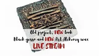 NEW Art alchemy wax and black gesso