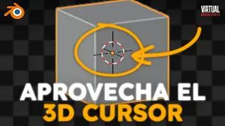 ¿Cómo funciona el 3D CURSOR y el PUNTO PIVOTE en BLENDER?