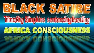 Black Satire  Timothy Simpkins sentencing hearing