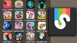 Squiggle Drop - Draw shapes to solve puzzles - iPad Pro Gameplay, Walkthrough Review (Apple Arcade)
