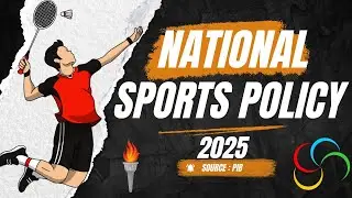 National Sports Policy 2025 II Target 2036 Olympic Games #currentaffairs