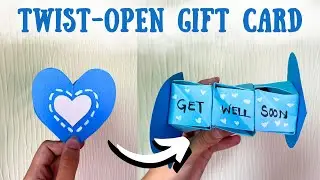 DIY Cute Gift Idea With Paper 💗| Handmade Get Well Soon Cards | 3D Paper Crafts For Loved Ones
