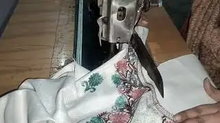 Trending front embroidery neck design #suit & kurti neck design #cutting & stitching # long video 😍🎆
