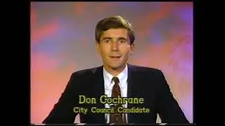 Meet the Candidates 1991 - Don Cochrane (September 1991)