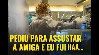 DUAS MENINAS ME CHAMARAM PRA ASSUSTAR A AMIGA DENTRO DA LOJA 😱🎈 | Pennywise no Shopping