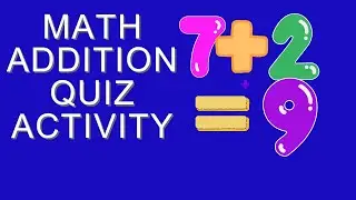 Addition Quiz Single Digits. Learn Addition Math. #mathematics #mathlearn #maths #math